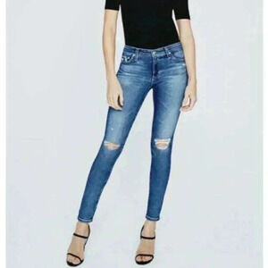 Adriano Goldschmied The Stilt Crop/ Cigarette Crop Size 29R. Distressed